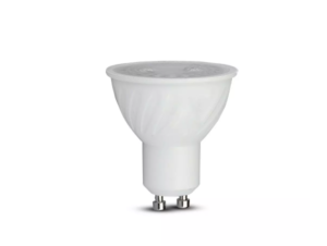 6.5W GU10 RIPPLE PLASTIC SPOTLIGHT SAMSUNG CHIP 6400K 38'D DIMMABLE