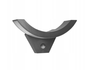 SPINEL LED 10W garden luminaire with PIR motion sensor, 140°, 800lm, IP54, 4000K, grey