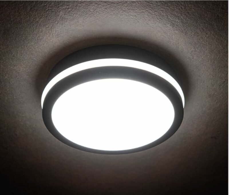 24W Ceiling-mounted LED light fitting Round - GREY