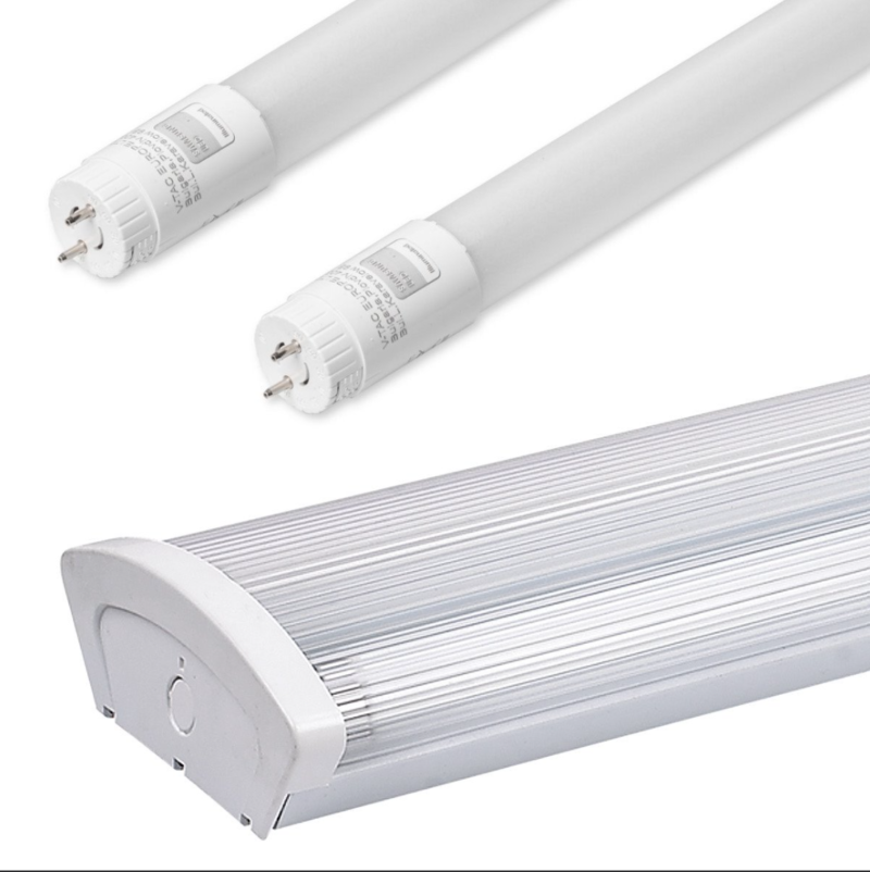 2x18W Linear LED luminaire IP54 4Fft 120cm