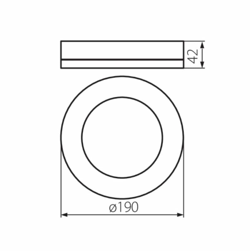 Circular 15W LED Outdoor Bulkhead Light IP65