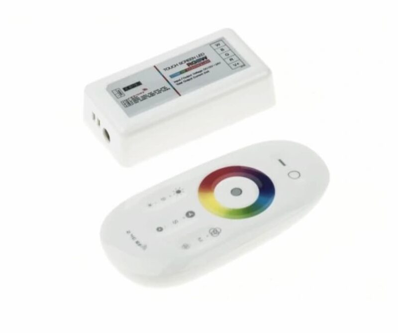 RGBW LED Controller Driver & Remote 2.4GHz RF Touch Screen 12V-24V - White