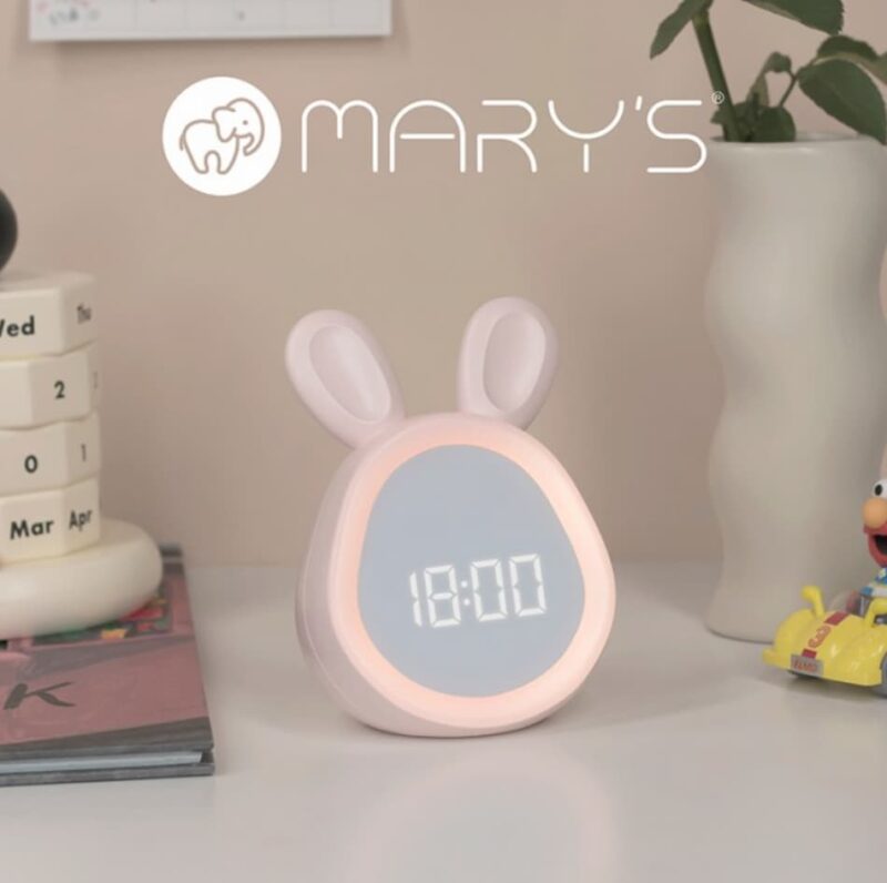 MARY'S BUNNY ALARM CLOCK, PINK