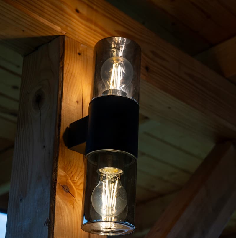 Exterior Up & Down Wall Light in Anthracite - Modern Aluminium Outdoor Lighting