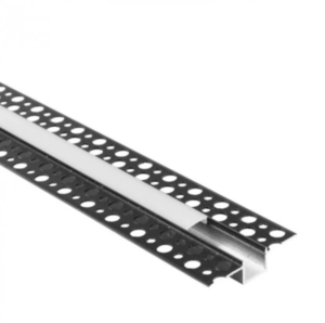1m profile for LED strips, recessed into plasterboard Aluminium - Black
