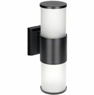 DALIA Outdoor Wall Light IP54 Black 2xE27 Waterproof Garden Lamp Modern Exterior Lighting