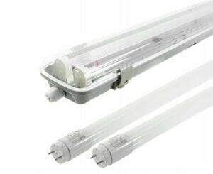 4FT TWIN LED 2 X 18W 6500K - NON CORROSIVE WEATHERPROOF FLUORESCENT LIGHT FITTING IP65