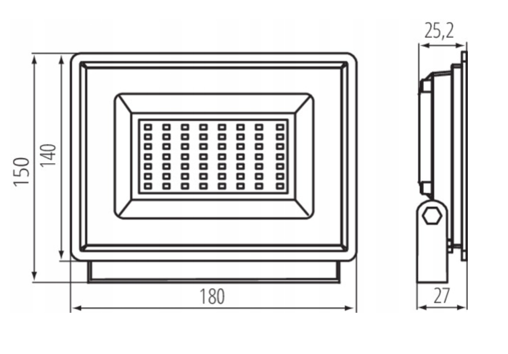 Kanlux 50W LED Floodlight, 4500 lm, IP65 - Image 3