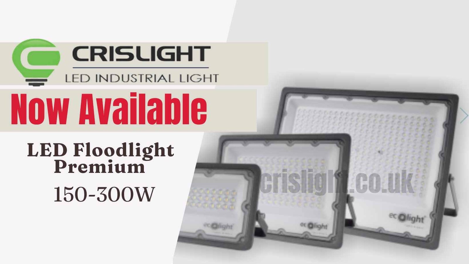 150,200, 300W LED Floodlight Premium Line
